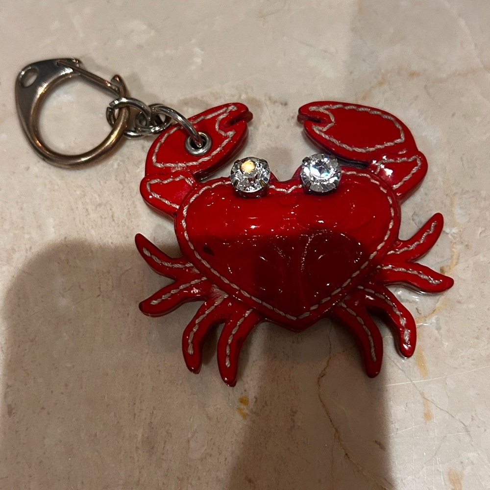 Coach Red Crab Key Holder